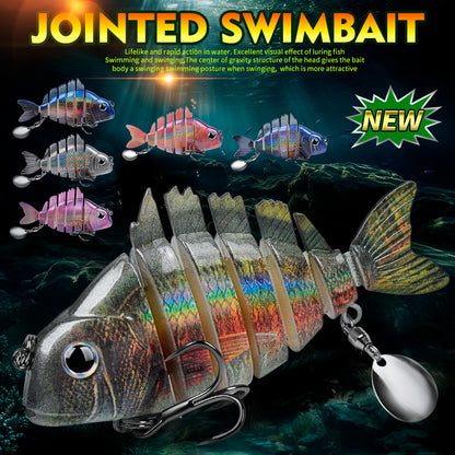 Proberos HS078 3PCS segmented fish lure  Swimbait  Lure Slow Sinking