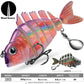Proberos 3PCS segmented fish lure  Swimbait  Lure Slow Sinking