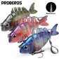 Proberos 3PCS Swimbait Multi Joint Lure Slow Sinking Pencil Metal Jig VIB Pesca Wobbler Treble Hooks Carp Fishing Tackle Hard Bait - Proberos