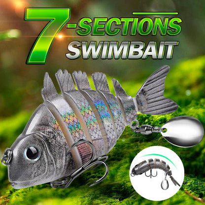 Proberos HS078 3PCS segmented fish lure  Swimbait  Lure Slow Sinking