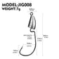 PROBEROS® Root Fishing Hook Original Lead Crank Lead Head Hook 5g 7g 10g 14g Soft Worm Hook with Barb Lure Hook Fishing Tackle Accessories 20pcs - Proberos