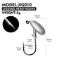 PROBEROS® Sharp Lead Head Hook High Carbon Steel Tumbler Lead Head Hook Lure Hook 3.5g 5g 7g 10g 14g Soft Worm Hook 20pcs - Proberos