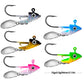 PROBEROS® Lure Lead Head Hook with Hook Fish Head Lead Head Hook Soft Fish Counterweight Anti Hanging Bottom Fish Hook 7g 10g 15g Lure Accessories 20pcs - Proberos