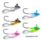 PROBEROS® Lure Lead Head Hook with Hook Fish Head Lead Head Hook Soft Fish Counterweight Anti Hanging Bottom Fish Hook 7g 10g 15g Lure Accessories 20pcs - Proberos