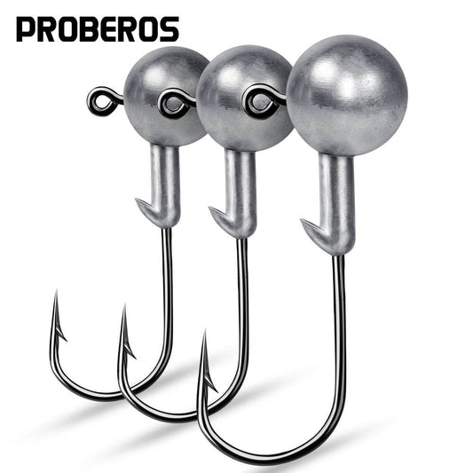 PROBEROS® Sharp Natural Soft Bait Hook 1-20g Soft Worm Hook JIG HOOK Bass Hook Lure Accessories 50pcs - Proberos