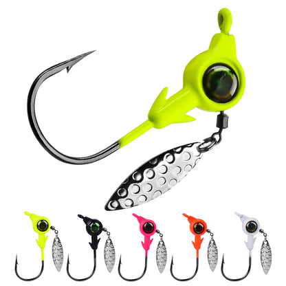PROBEROS 5Pcs Saltwater Lead Jig Hooks 4g-10g High Carbon Steel Fishing Hooks
