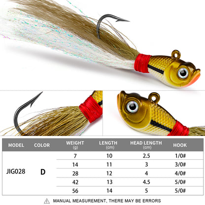 PROBEROS JIG028 7g-56g Small Lead Fish Lure Metal Hard Bait Fake Bait