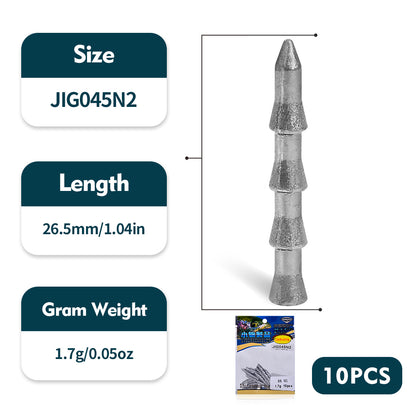 PROBEROS Tower Plumb Sinker Lure Soft Bait Special Lead Counterweight Root Fishing Reverse Fishing Texas Fishing Set Soft Worm Perch Bait Accessories 100pcs