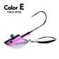 PROBEROS® Lure Head Hook Willow Leaf Tumbler Lead Head Hook Anti-Hanging Bottom Lure Hook JIG Soft Worm Hook Belt Rotating Sequins 20pcs - Proberos