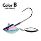PROBEROS® Lure Head Hook Willow Leaf Tumbler Lead Head Hook Anti-Hanging Bottom Lure Hook JIG Soft Worm Hook Belt Rotating Sequins 20pcs - Proberos