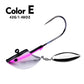 PROBEROS® Lure Head Hook Willow Leaf Tumbler Lead Head Hook Anti-Hanging Bottom Lure Hook JIG Soft Worm Hook Belt Rotating Sequins 20pcs - Proberos