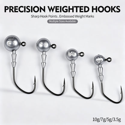 PROBEROS JIG068 Jig Head Hooks Freshwater for Bass Trout Perch