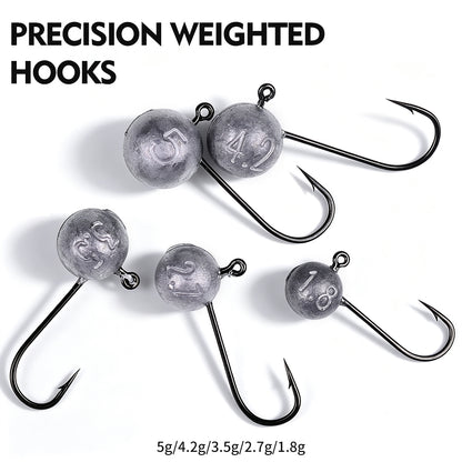 PROBEROS JIG071 Jig Head Hooks Freshwater for Trout Perch Crappie