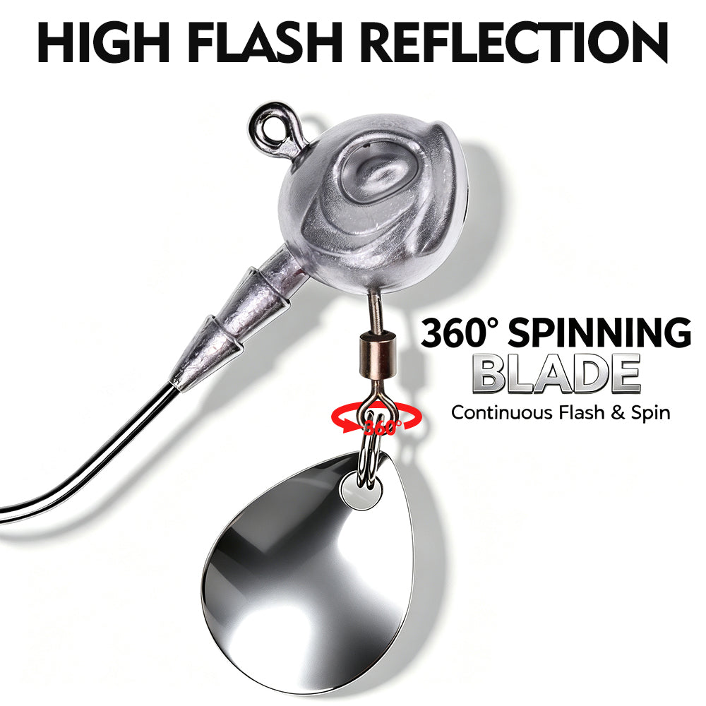 PROBEROS JIG072 Spinner Lead Jig Head Hooks 3.5g-10g
