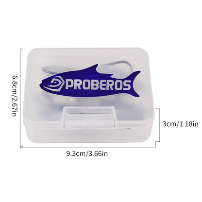 PROBEROS Lead Jig Head Hooks, 1/0#-3/0#, 5pcs/Set;Fish-Shaped Jig Hooks, Heavy Duty, for Soft Lures