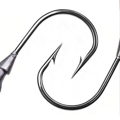 PROBEROS JIG075 3D Eye Lead Jig Head Hooks 3.5g-14g Soft Plastic Lure Jig Hooks Freshwater Saltwater Fishing