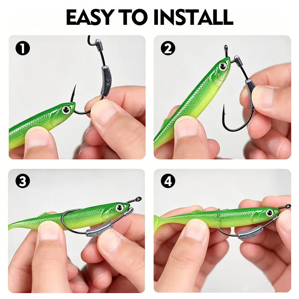 PROBEROS JIG077 Double Weight Lead Jig Head Hooks (1.75g-7g)