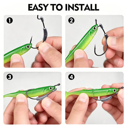 PROBEROS JIG077 Double Weight Lead Jig Head Hooks (1.75g-7g)