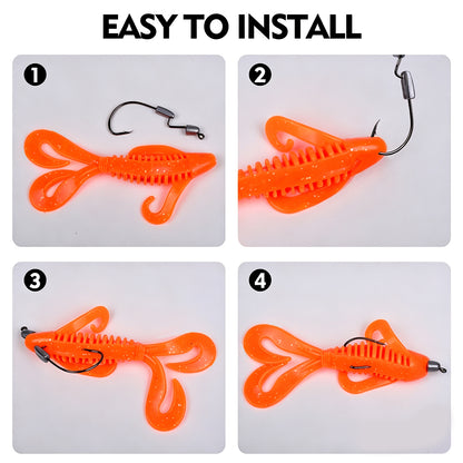 PROBEROS JIG079 Dual Lead Weight Offset Jig Hooks (1.8g-5.6g)