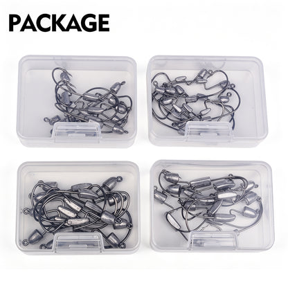 PROBEROS JIG079 Dual Lead Weight Offset Jig Hooks (1.8g-5.6g)