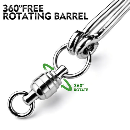 PROBEROS Swivel Twin Single Hook Kit Full Stainless Steel Jig Assist
