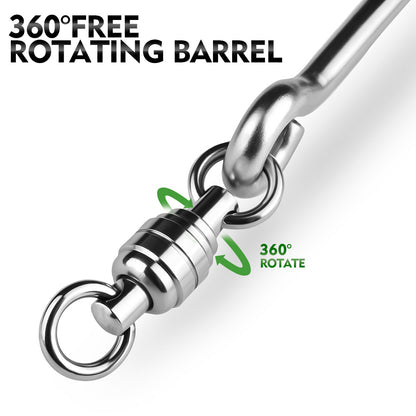 PROBEROS Swivel Twin Single Hook Kit Full Stainless Steel Jig Assist