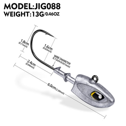 PROBEROS JIG088 Soft Plastic Lure 9g-40g for Bass Trout Pike