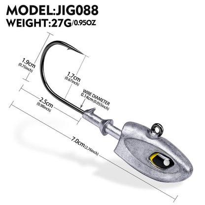 PROBEROS JIG088 Soft Plastic Lure 9g-40g for Bass Trout Pike