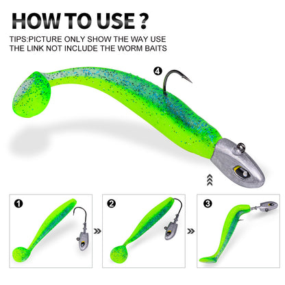 PROBEROS JIG088 Soft Plastic Lure 9g-40g for Bass Trout Pike