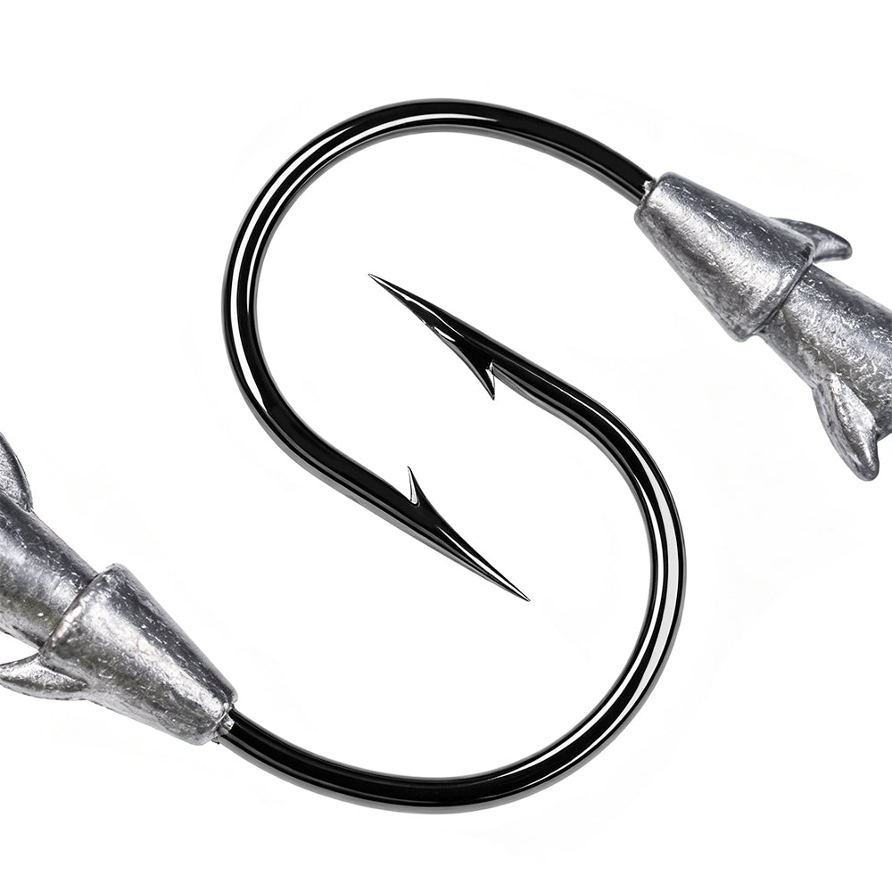 PROBEROS JIG089 Multi-Spike Lead Jig Head Hooks 1.8g-7g (10-Pack)