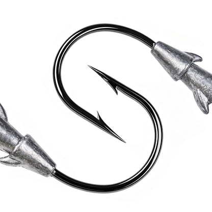 PROBEROS JIG089 Multi-Spike Lead Jig Head Hooks 1.8g-7g (10-Pack)