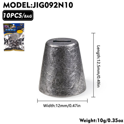 PROBEROS JIG092 Tungsten Cone Fishing Sinkers Weights