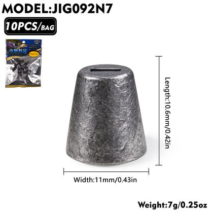 PROBEROS JIG092 Tungsten Cone Fishing Sinkers Weights