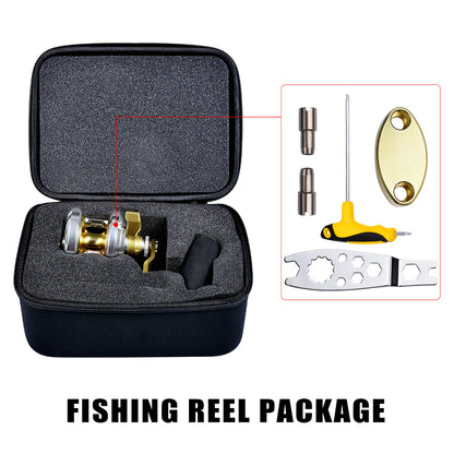 PROBEROS Slow Pitch Jigging Reel, 40kg Max Drag, Silver/Blue CNC Aluminum Offshore Reel, 9+1 Bearings, 5.7:1 Gear Ratio
