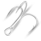 PROBEROS Fish Hook 2/4/6/8/10# Sanben Hook Lure Hook Tied Hair Hook Tackle 100pcs - Proberos