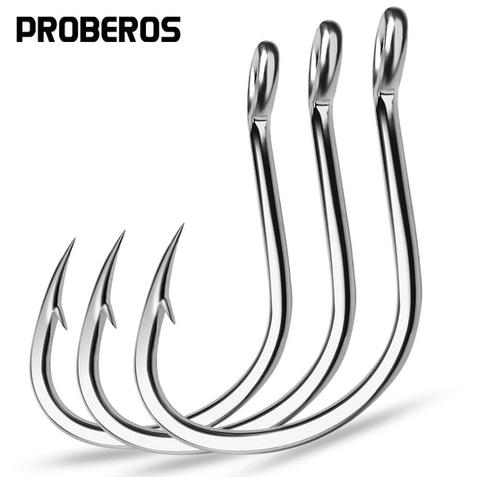 PROBEROS 5package  10pcs/package    barbed fishing hook for salt water with high carbon steel suitable for fishing dayu11 freshwater fish hook