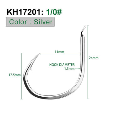 PROBEROS 10 pieces/bag, 5 bags with 50 pieces sold at once High Quality Fishhook Set High Carbon Steel Triangular Teeth Hook Tip Processed Fishhook Accessories Wholesale - Proberos