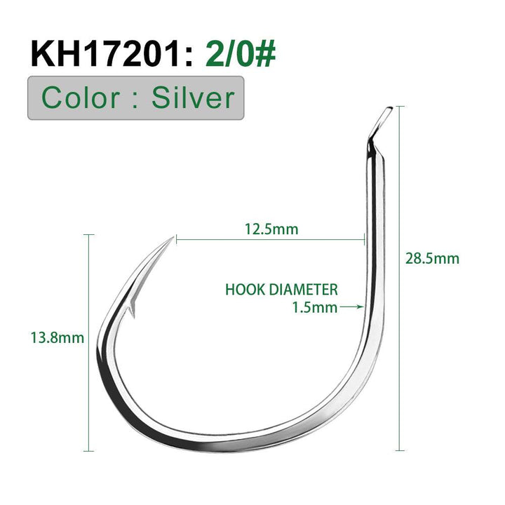 PROBEROS 10 pieces/bag, 5 bags with 50 pieces sold at once High Quality Fishhook Set High Carbon Steel Triangular Teeth Hook Tip Processed Fishhook Accessories Wholesale - Proberos