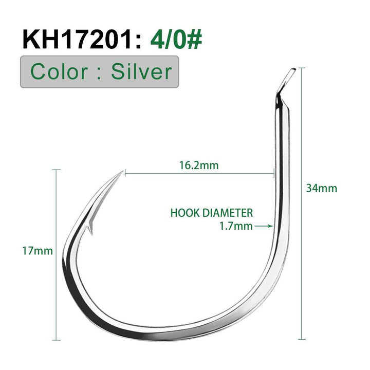 PROBEROS 10 pieces/bag, 5 bags with 50 pieces sold at once High Quality Fishhook Set High Carbon Steel Triangular Teeth Hook Tip Processed Fishhook Accessories Wholesale - Proberos