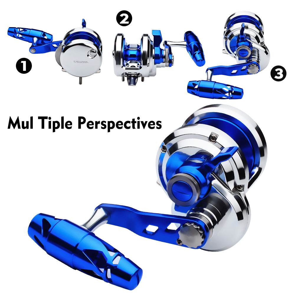 PROBEROS® Full Metal Jigging Reel Power Drag Deep Sea Saltwater Trolling Jigging Boat Fishing Reel - Proberos