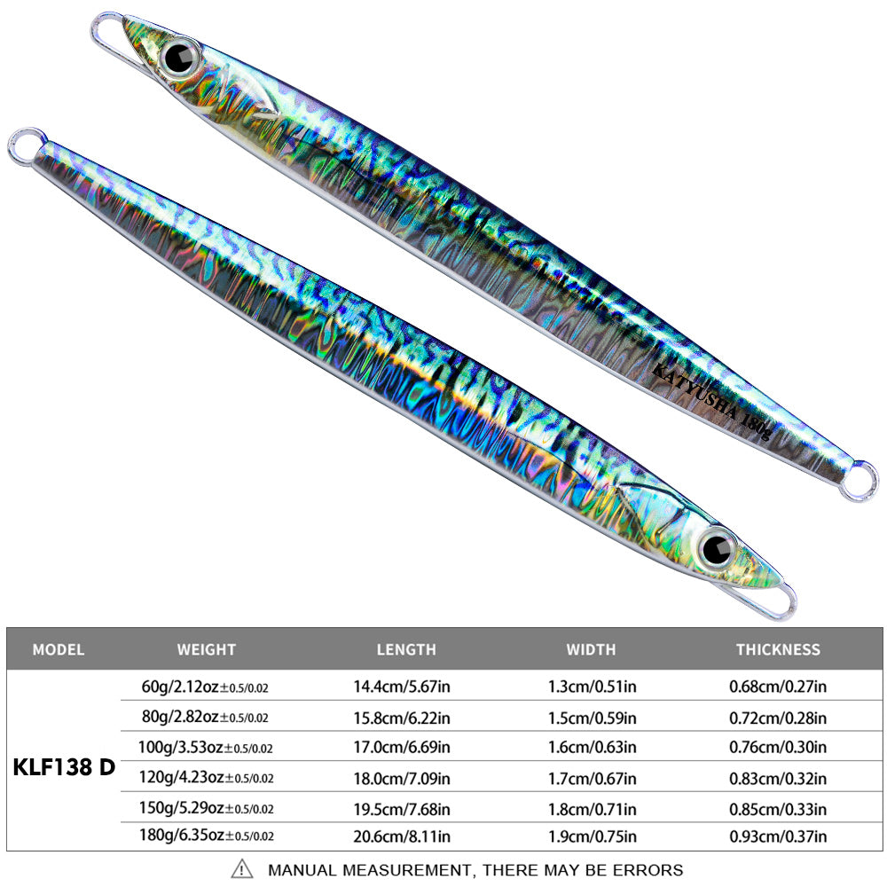 PROBEROS 5PC NOVO Deep Sea Metal Jig Pesca Jigbait Colher Iscas Jig Lure Lápis Fast Sinking Pesca Tackle