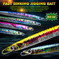 PROBEROS 5PC NOVO Deep Sea Metal Jig Pesca Jigbait Colher Iscas Jig Lure Lápis Fast Sinking Pesca Tackle