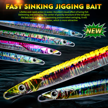 PROBEROS KLF138 Saltwater Slow Jigging Lure 60g-180g Lead Bait