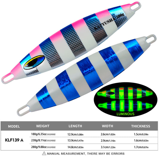 PROBEROS 5PC Metal Jigs Jigging Lure Artificial Baits Jig Lure Saltwater Fishing Tackle