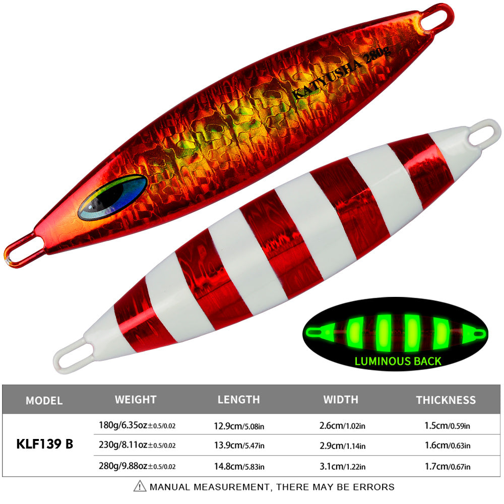 PROBEROS 5PC Metal Jigs Jigging Lure Artificial Baits Jig Lure Saltwater Fishing Tackle