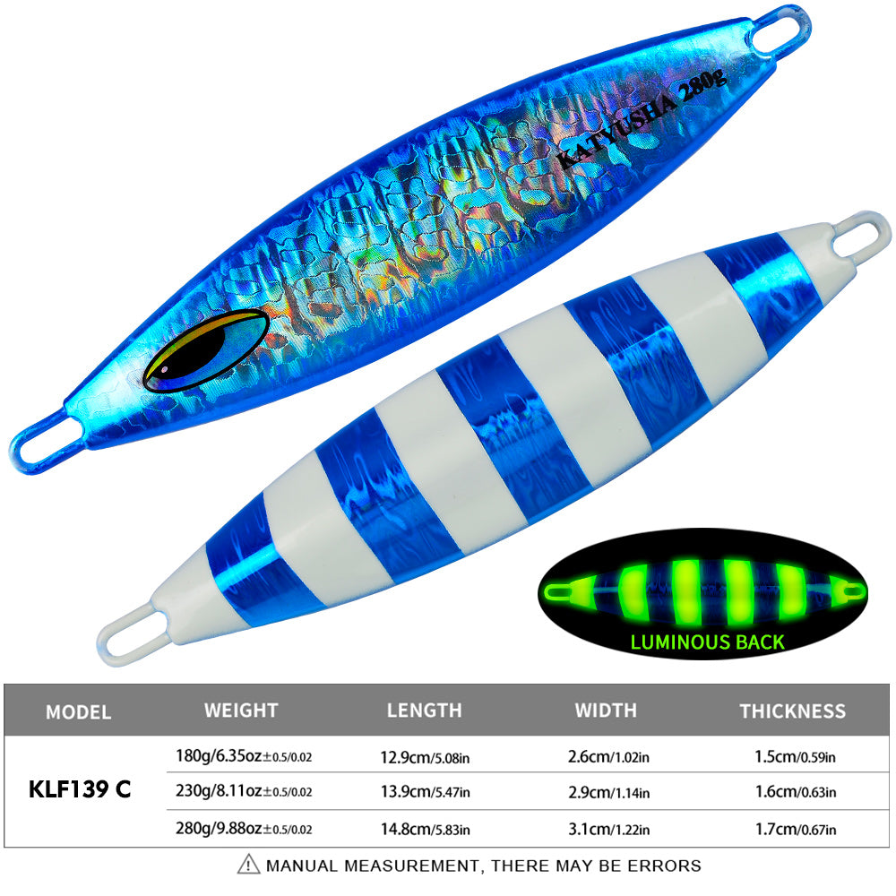 PROBEROS 5PC Metal Jigs Jigging Lure Artificial Baits Jig Lure Saltwater Fishing Tackle