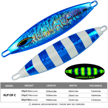 PROBEROS 5PC Metal Jigs Jigging Lure Artificial Baits Jig Lure Saltwater Fishing Tackle