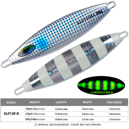 PROBEROS 5PC Metal Jigs Jigging Lure Artificial Baits Jig Lure Saltwater Fishing Tackle