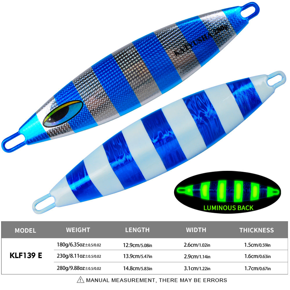 PROBEROS 5PC Metal Jigs Jigging Lure Artificial Baits Jig Lure Saltwater Fishing Tackle