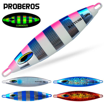 PROBEROS 5PC Metal Jigs Jigging Lure Artificial Baits Jig Lure Saltwater Fishing Tackle - Proberos